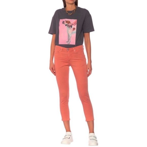 AG Jeans Prima Sateen Mid-Rise Crop Pants - Picture 2 of 10